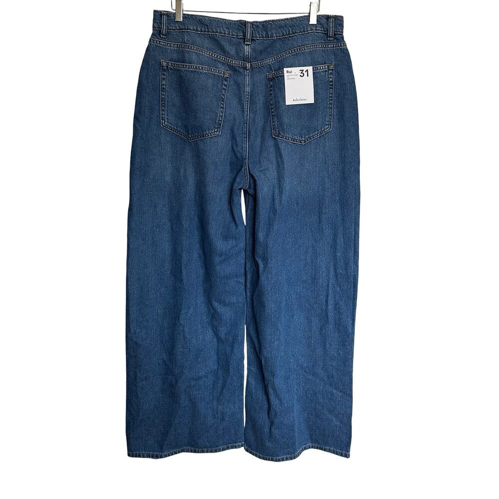 NWT Reformation Rui Lived-In Wide Leg Baggy Jeans Loose Denim Tencel Size 31